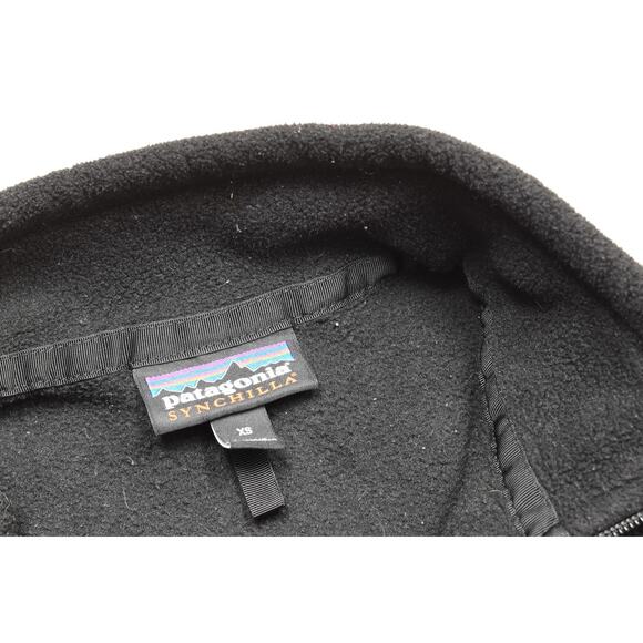 Patagonia Synchilla Fleece Full Zip Jacket Black Women's Size XS Pocket Zip - Picture 8 of 8